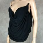 Wearever Chain Strap Black Draped Party Top Plus Size 3X Photo 1