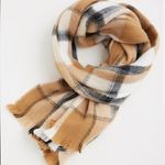 Torrid Nwt  Camel & Black Plaid Scarf fringe soft cozy brown winter fall new Photo 0