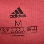 Adidas Bubblegum Pink Crop Top Shoulder Stripes Medium Photo 2