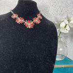 🆕 Color Brand Pink & Red Flower Fashion Necklace Photo 2