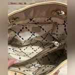 Kate Spade  Patent Leather Purse Shoulder Bag Striped Neutral Photo 8