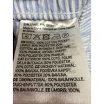 H&M  Blue White Striped Pull on Elastic drawstring pants size XS beach vacation Photo 5