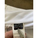 Island Escape Womens 16 Strapless Black‎ White Floral Swimsuit Top Swim Beach Photo 7