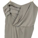 BCBGMAXAZRIA BCBCMAXAZRIA Womens‎ Satin Pleated Mini Strapless Dress Gray Size 12 Photo 3