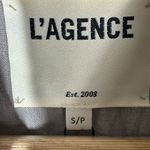 L'Agence L’AGENCE Celine Slim Linen Jacket Size Small Cinder Photo 5