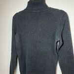 Ralph Lauren  Gray Turtleneck Sweater Small Preppy Classic Basic Embroidered Logo Photo 7