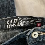 Chico's Womens  Design Dark Denim Blue High Rise Ankle Jeans Size 4/XXL EUC #0817 Photo 2