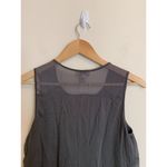 Ann Taylor LOFT Outlet Womens Size Small Gray Scoop Neck Tank Top Dress Shirt Photo 2