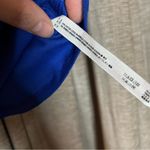 Free People  Royal Blue High Neck Ribbed Tank Top Size Small Photo 10