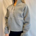 JoyLab  Gray Teddy Jacket Photo 5