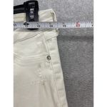Pistola  Women's Denim Jeans Distressed Skinny Size 29 Solid White Ankle Zip Photo 8
