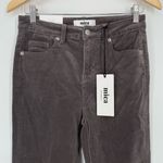 Mica Corduroy Womens Grey 5 Pocket High Rise Flare Retro Corduroys Size 27 Gray Photo 1