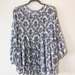 En Crême En Creme Flutter Sleeve Boho Tassel Tunic Rayon Size Medium Stevie Nicks Vibes M Photo 1