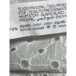 ZARA  White Belted Embroidered Eyelet Short Sleeve Mini A-Line Shirt Dress Size S Photo 4