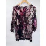 Vintage Y2K CJ Banks Whimsigoth Sweater Womens 2X Pink Sequin Velvet Black Lace Photo 8