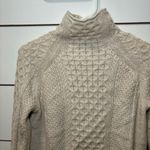 Vince  Mixed Cable Knit Wool & Cashmere Blend Sweater Cream Photo 3