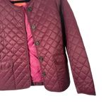 J.Crew Quilted Lightweight Primaloft Signature Puffer Lady Jacket Maroon Women 4 Photo 2