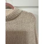 Topshop Cream Mock Neck Bell Sleeve Raw Hem Sweater, sz 4 Photo 6