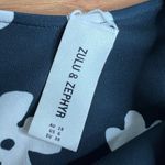 Free People x Zulu & Zephyr Black Bone String Brief Bikini Bottoms 6 Floral NWT Photo 4