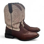 Vintage Rank 45 Women's Brown and Tan Boots Size 5 Photo 0