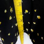 Black Floral‎ Button Maxi Skirt Boho Cottagecore Romantic Prairie Fairycore XS Photo 3