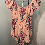 Forever 21  pink floral‎ romper/jump suit size small Photo 0