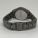 DKNY  women wrist watch quartz analog black tone MOP dial all stainless running Photo 3