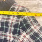 SEA NEW YORK BLUE PLAID/ LACE EYELET CREWNECK TOP BLOUSE SZ M ACCDEMIA PREPPY Size M Photo 7