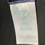 Kona Sol  Black Floral Bikini Top Photo 4