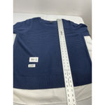 Hilary Radley Womans Sweater Pullover XXL Navy Long Sleeve Crew Neck Photo 6