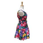 All that jazz VTG Floral Mini Dress Sz SM Multicolored Bold Belted Fit and Flare Photo 5