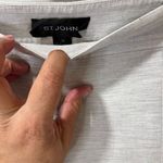 St. John Light Gray Elegant Knit Flat Waist Tapered Pants SZ 14-Business Casual Photo 2