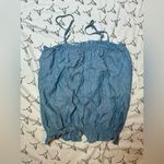 Aeropostale NWT  Denim Coquette Stretch Tank Top Size Medium Photo 3