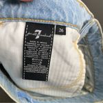 7 For All Mankind 7 for‎ all mankind fringe denim mini skirt size 26 Photo 5