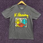 Ripple Junction Keith Haring See Hear Speak No Evil Oversized Art T-Shirt L Photo 0