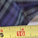 Lands' End  Canvas Plaid Shirt Dress Sz 2 Blue Green Button Up Long Sleeve Photo 7