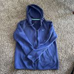 Nike  Women Dri Fit Athletic Running Jacket Sz S Purple Hood Zip Up Drawstring Photo 1