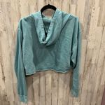 Nike  Sportswear Washed Pullover Hoodie Womens Cj4110 Blue Size Small FLAW Photo 5