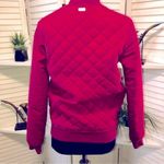 RVCA Bomber Jacket Burgundy Tapestry Cotton metal zipper closure with pocket XS Photo 2