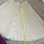 ZARA  Beige A-Line Pleated Skirt Size 10 Photo 6
