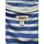 Pact Women’s 100% Organic Cotton Blue & White Striped Midi Dress Size XL X Photo 3