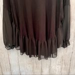 Anthropologie Pebble and Stone Sheer Sleeve Blouse Photo 2