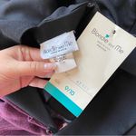 Vintage 90s Solid Black Beaded Babydoll Cocktail Dress Size 10 Photo 2