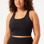Girlfriend Collective  Racerback Paloma Black Sports Bra Sz. S Photo 0