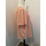 Terra & Sky Pink And White Top Size 0x (14w) NWT Belle Sleeve Tunic Blouse Photo 6