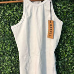 NoBull Frost Blue Ribbed Full Length Tank Top Sz XS NWT Photo 0