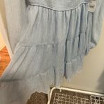 Altar'd State Altar’d State Light Blue Harley Smocked Longsleeve Mini Dress size medium NWT Photo 1