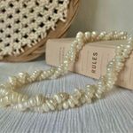 Twisted Fresh Water Pearl Strand Necklace Vintage “Zoradia” Elegant Classic Style Minimal Pearlcore White Photo 7