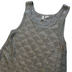 Anthropologie Moth Sana Knit Silver Metallic Sweater Tank, Sz M Size M Photo 13