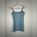 Active Basic  Blue Tank Top Women’s Medium Adjustable Straps Fitted Layering Top Photo 3